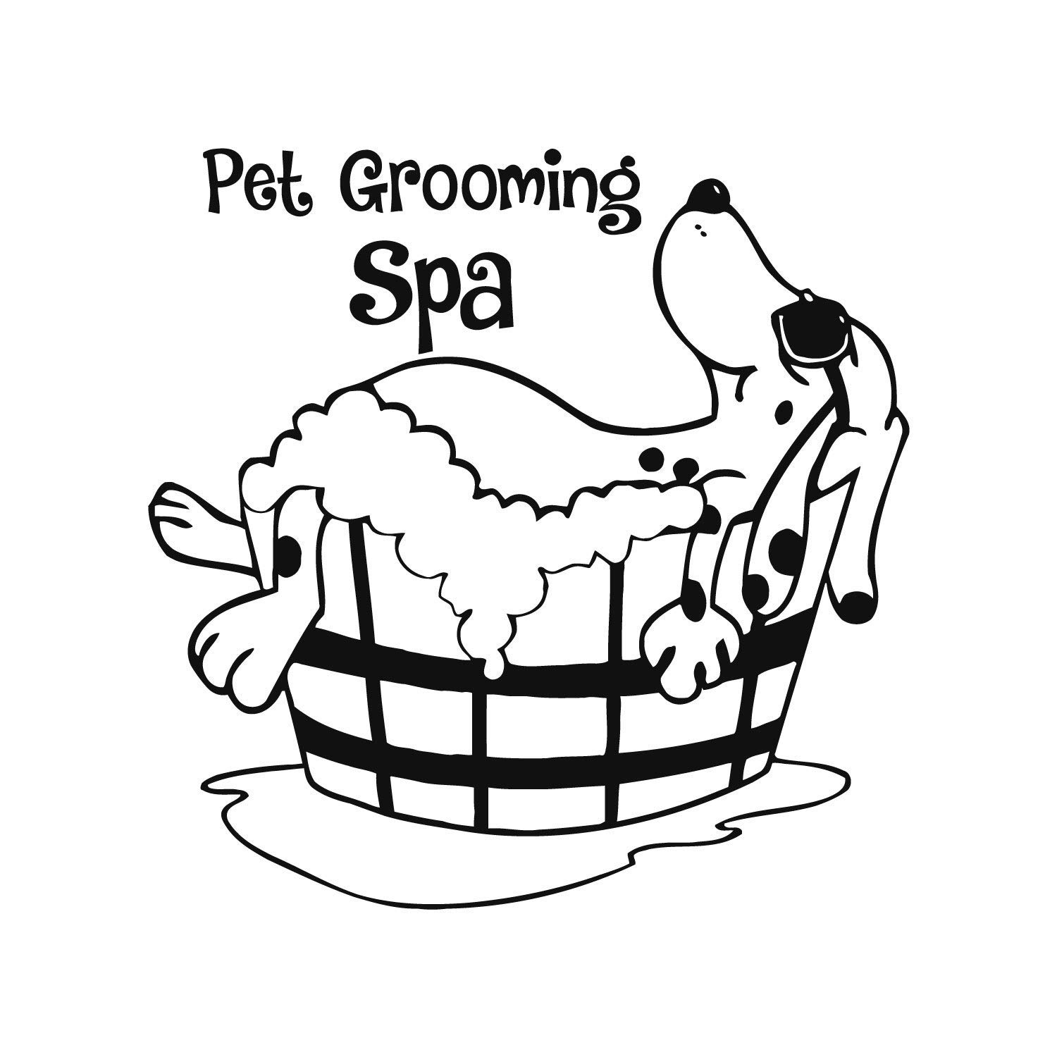 VVWV Pet Grooming Spa Wall Stickers Pet Shop Decoration Vinyl Decal Stickers L X H 72 X 50 Cms (B08Y8J3G45) Amazon Price History, Amazon Price Tracker