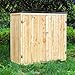 Wiltec Gartenhaus mit Doppeltür in Naturfarbe Holz 136 x 58 x 127 cm Gerätehaus für den Garten Geräteschuppen Gartenschrank Geräteschrank