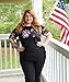 CARCOS Plus Size Floral Tops Tunic Color Block Summer Blouse Short Sleeve 2X Shirt 18w 20w