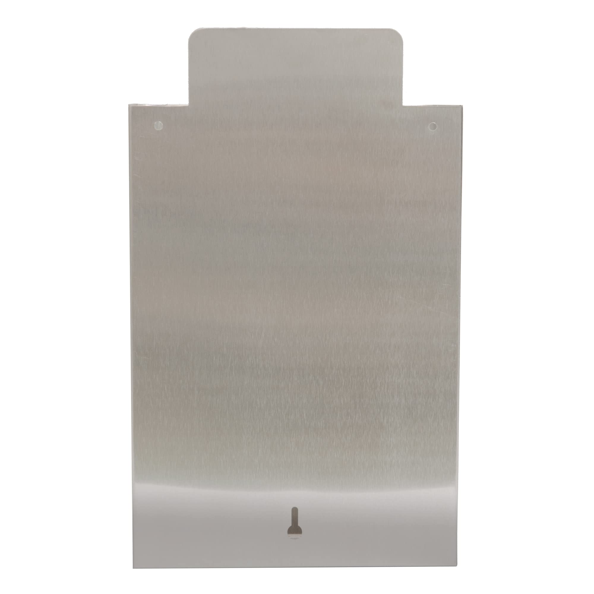 Amig - Cesta de publicidad - Buzón para Publicidad con Rejilla Frontal - Uso exterior - Resistente a la corrosión - Acero inoxidable - Plateado - 22 x 36 x 19 cm