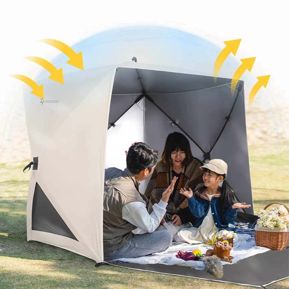 Amazon | キューブ型サンシェード 折りたたみテント サン