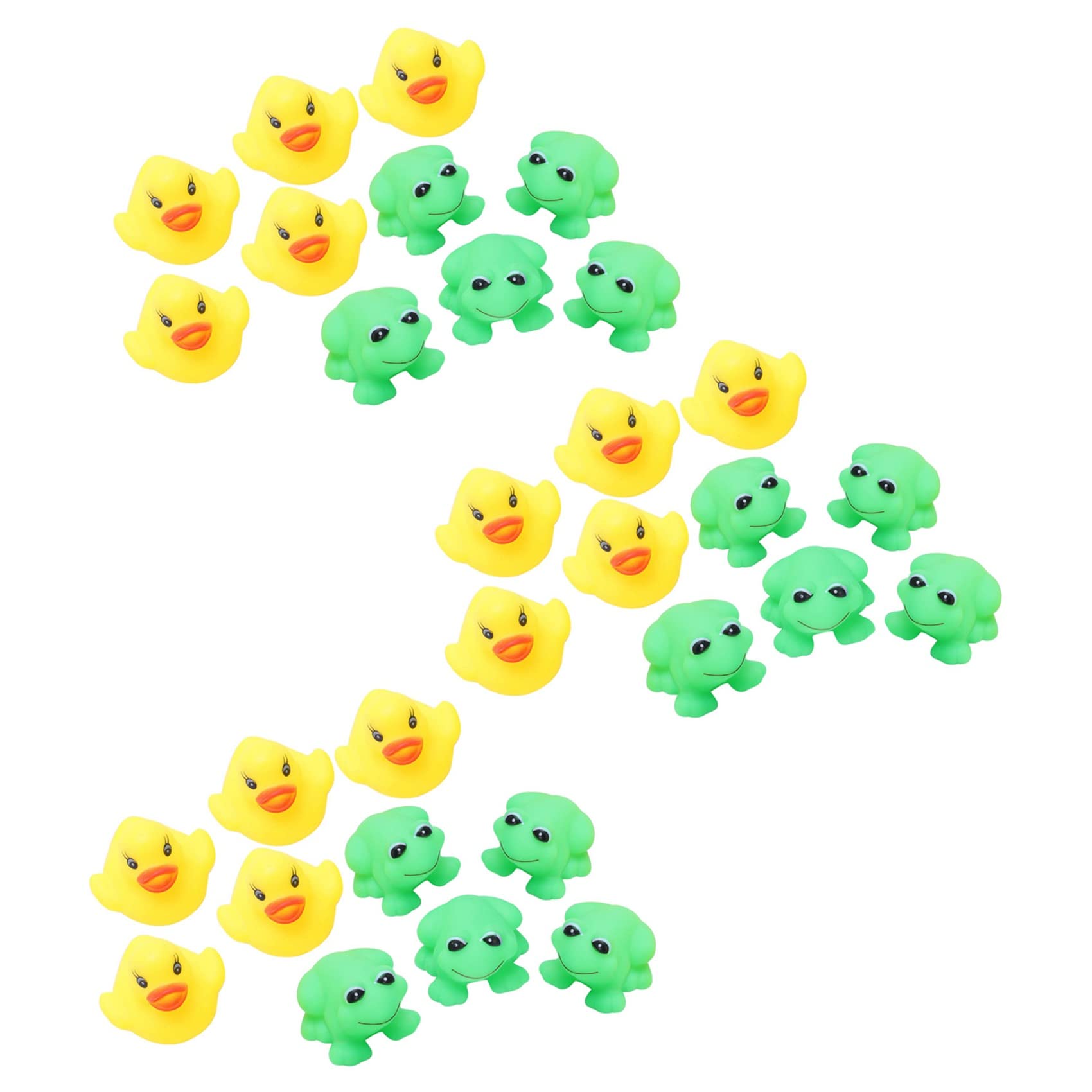 CONFUSE 3 de Ranas Y Patos 15 Piezas + 15 Piezas Juguetes para BañEra de