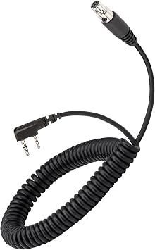 ArrowMax CABLE-AHDH00-K2 5-Pin Racing Headset Cable for Pit Crews Compatible with BaoFeng BTECH UV-5R UV-5RA UV-5R3 BF-F8HP UV-82HP Kenwood 2-PIN 2 Pin Radios NX-1200 NX-1300 NX-P1200 NX-P1300 NX-3220