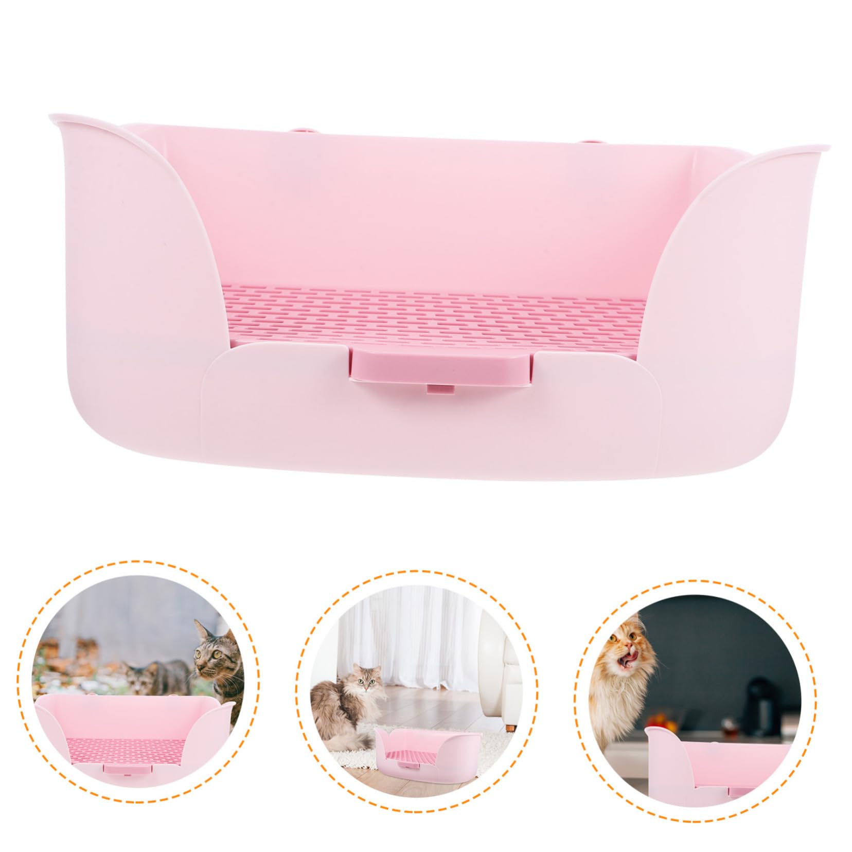 INOOMP Lettiera per Conigli Cavie Addestramento Water Vaschetta per Lettiera per Ratti Toilette per Piccoli Animali Materiale ABS