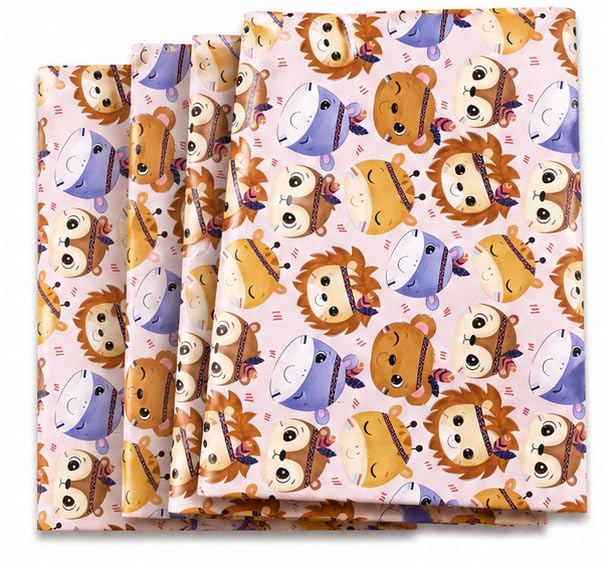 PaperAura Jungle Theme Gift Wrapping Paper Sheets Set of 6 (70 x 50 cm) | Safari Animal Gift Wrap for Boys & Girls | Premium Wrapping Paper for Birthday, Baby Shower, Return Gifts, Party Favors & Celebration Gifts-image-10