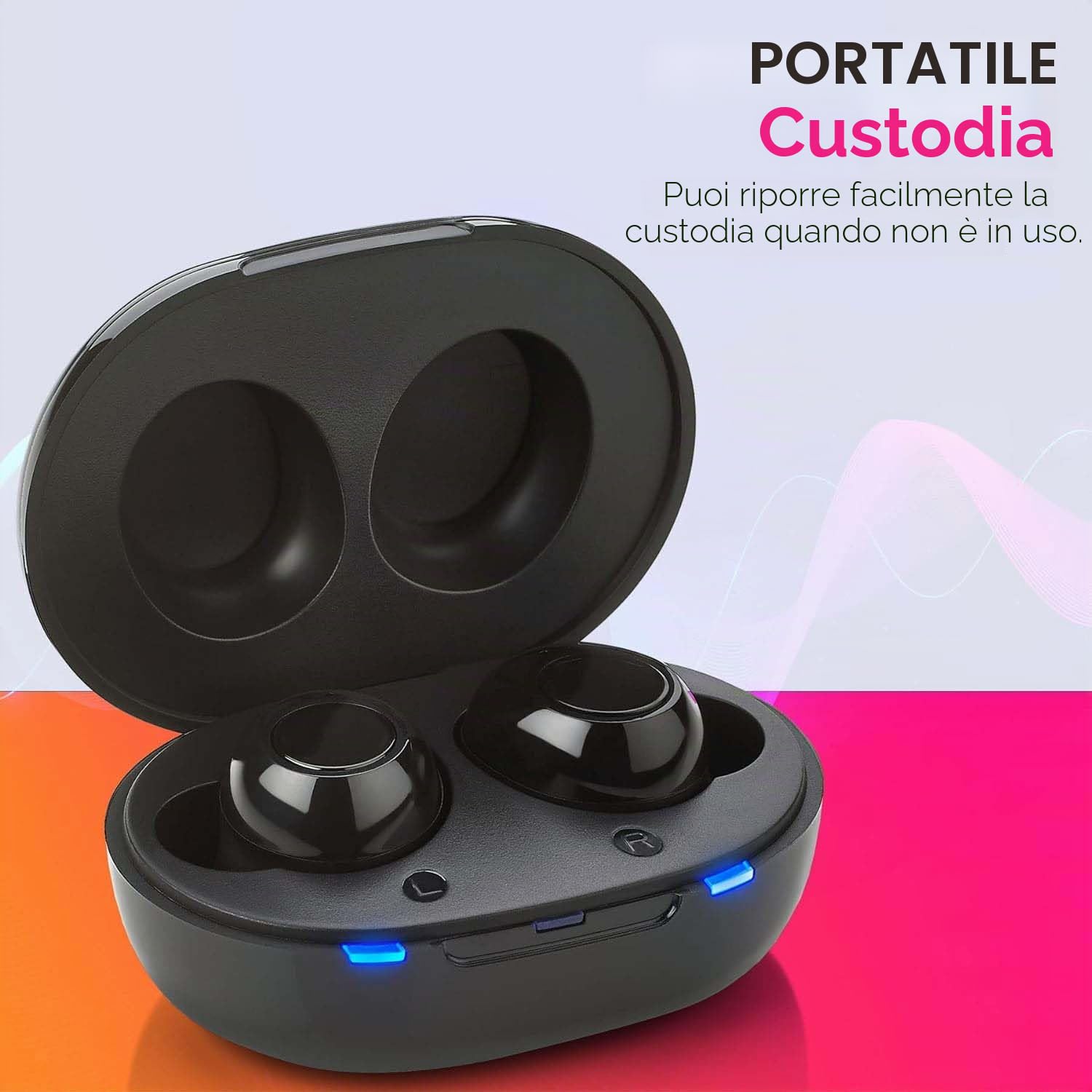 MEDca Premium Dispositivo audio personale nell'orecchio di nuova generazione con riduzione del rumore Set da 2 pezzi ITE ricaricabile, custodia di ricarica portatile Sound Assist per adulti e anziani