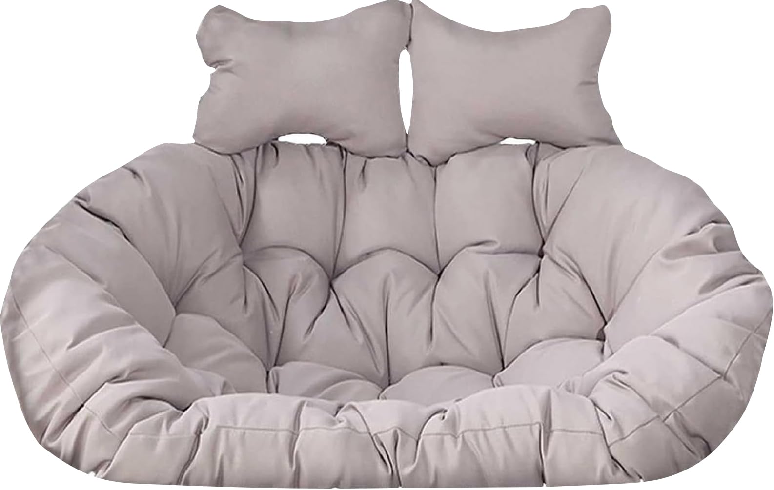 Hebralytic Double Egg Chair Cushion, 2 Seater Egg Chair Swing Cushion Outdoor, Washable and Waterproof Hanging Egg Chair Cushions Replacement, Large