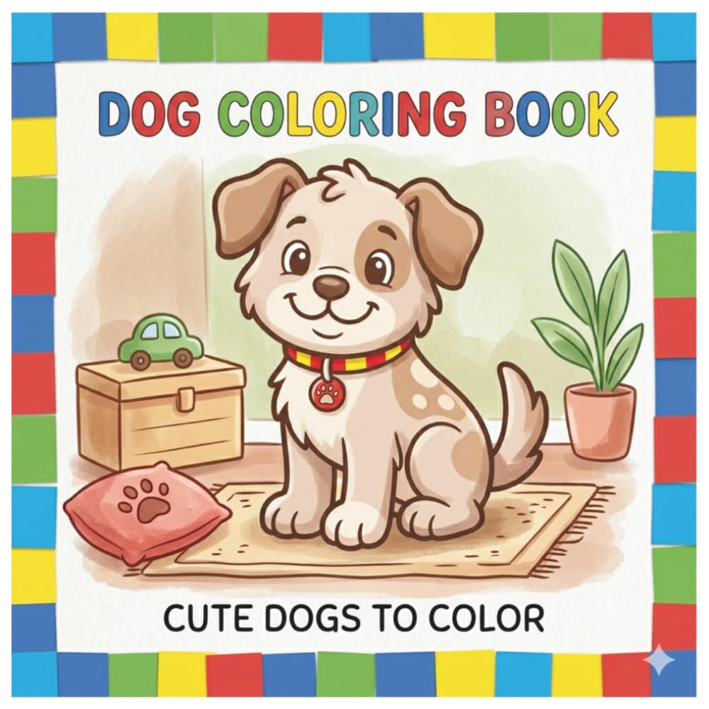 Dog Coloring Book: Coloring Book For Kids | Cute Animal Coloring Book | Pooch Coloring Book | Dogs For Kids | Kid Coloring Book | Coloring Pages For Children Ages 3-6