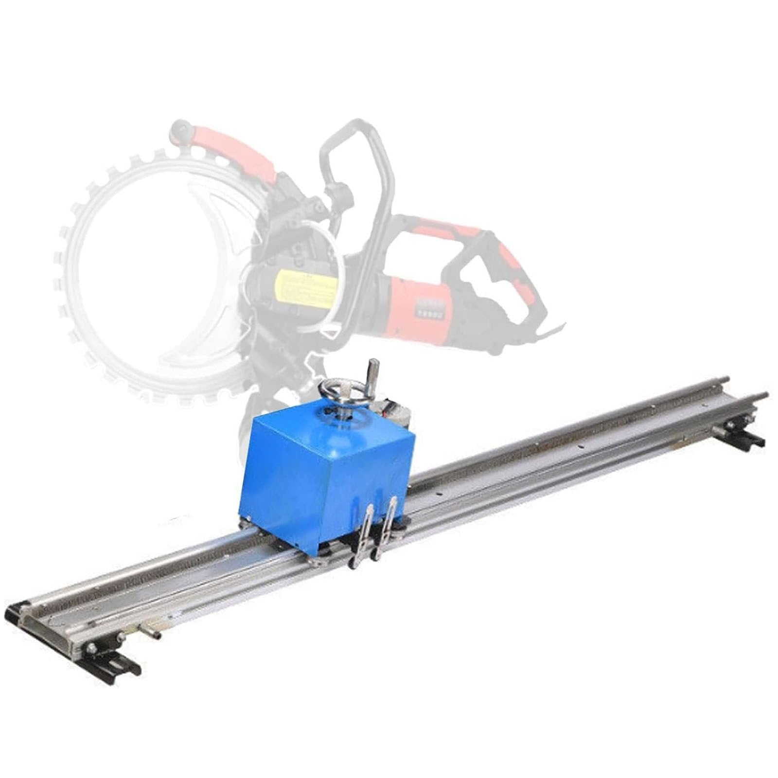 Sierra cortadora eléctrica de hormigón, máquina de corte de pared industrial totalmente automática con guía de riel lineal y balancín giratorio para hormigón, piedra y ladrillo