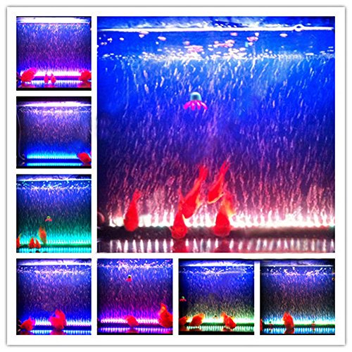 Kit con luce LED con bolle per acquario, crea una