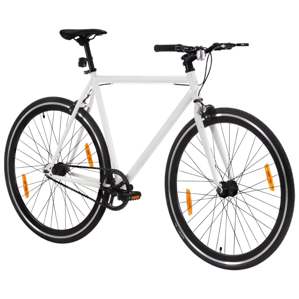 Bicicleta de marcha fija de 700 C, 59 cm, bicicletas negras y azules, bicicleta ligera de carretera de una sola velocidad con buje abatible para conducción urbana
