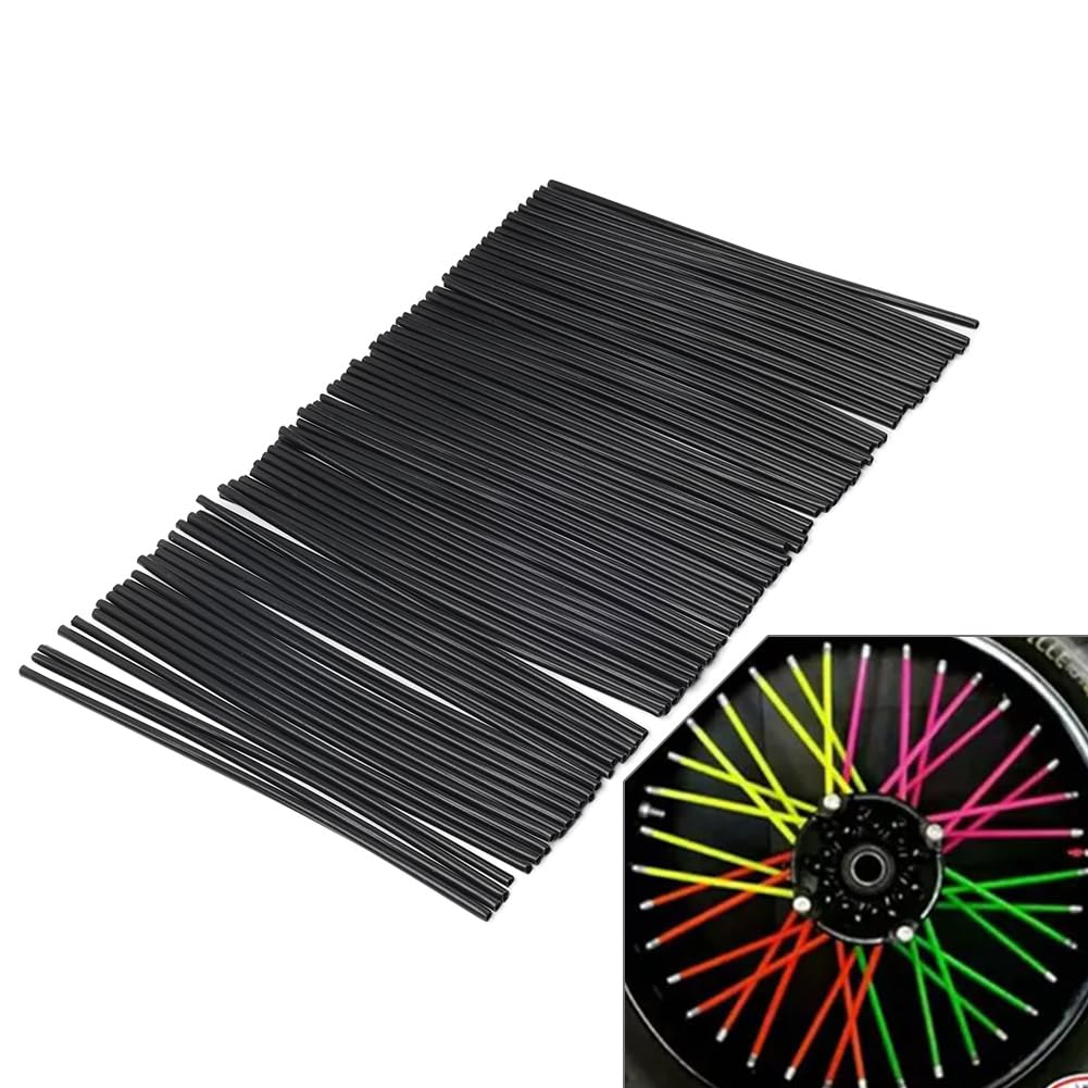 GZYF Wheel Spoke Wraps Spoke Wrap Spoke Skins Covers 1 Pack For 3.5~5mm spoked Black