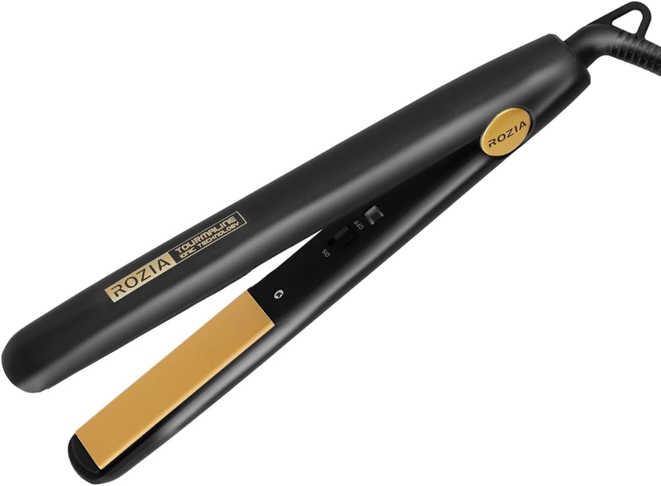 Rozia Ceramic Hair Straightener (Black)