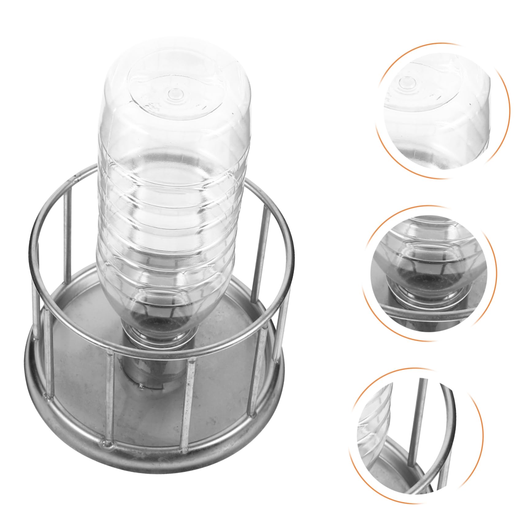 4piezas Mini Comedero De Agua para Reptiles Inoxidable Plato para Tortugas y Terrario para Pequeñas