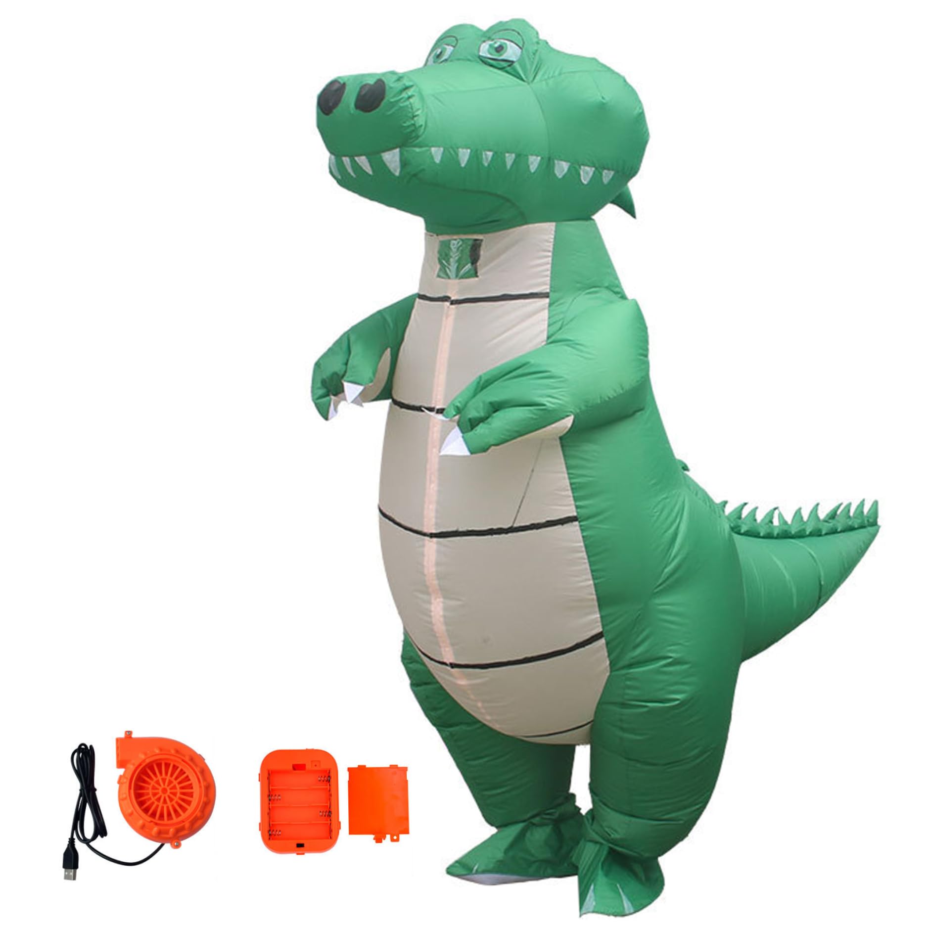 Crocodile gonflable adulte pour cosplay et déguisement Halloween taille unique