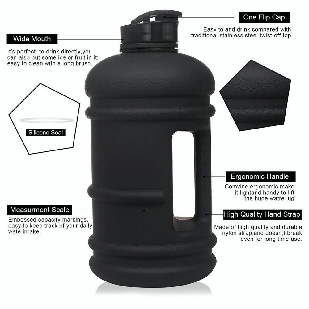 Borraccia Da Bicicletta 2.2L Grande capacità Bottiglia di acqua trasparente bottiglie di bere Palestra Bottiglie Sport Coppa Protein Shaker Outdoor Portable Acqua fredda Acqua fredda Borraccia Termica