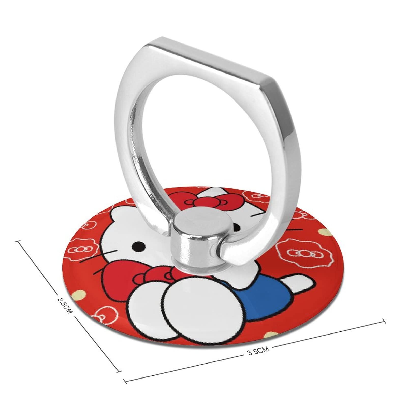 Amazon.co.jp: 2個入り スマホリング 指輪型 ハローキティ 赤 携帯