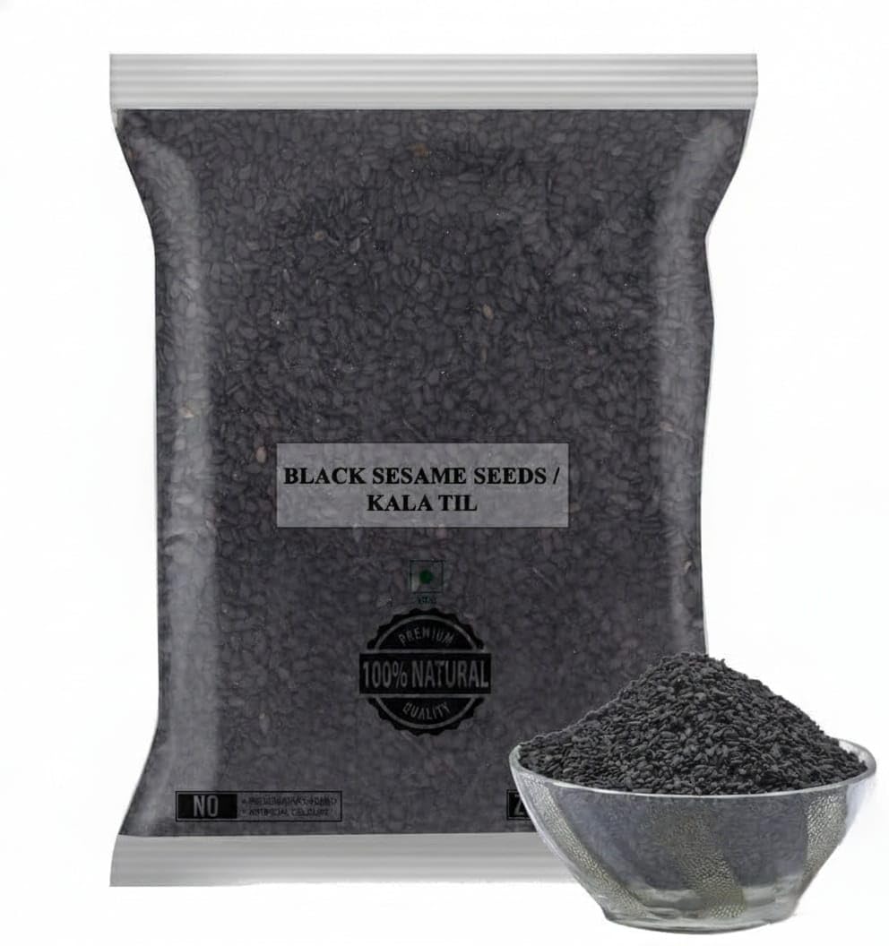 Premium Black Sesame Seeds (Kala Til), 100g,Perfect for Baking and Cooking