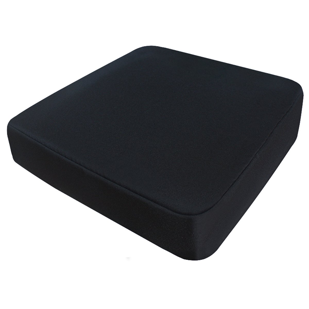 Orthopädisches Anti Dekubitus Kaltschaum Sitzkissen 40x40x10 cm – Made in Germany – Druckentlastende Sitzauflage mit 10 cm Kaltschaumkern RG35 (Polyesterbezug Schwarz)