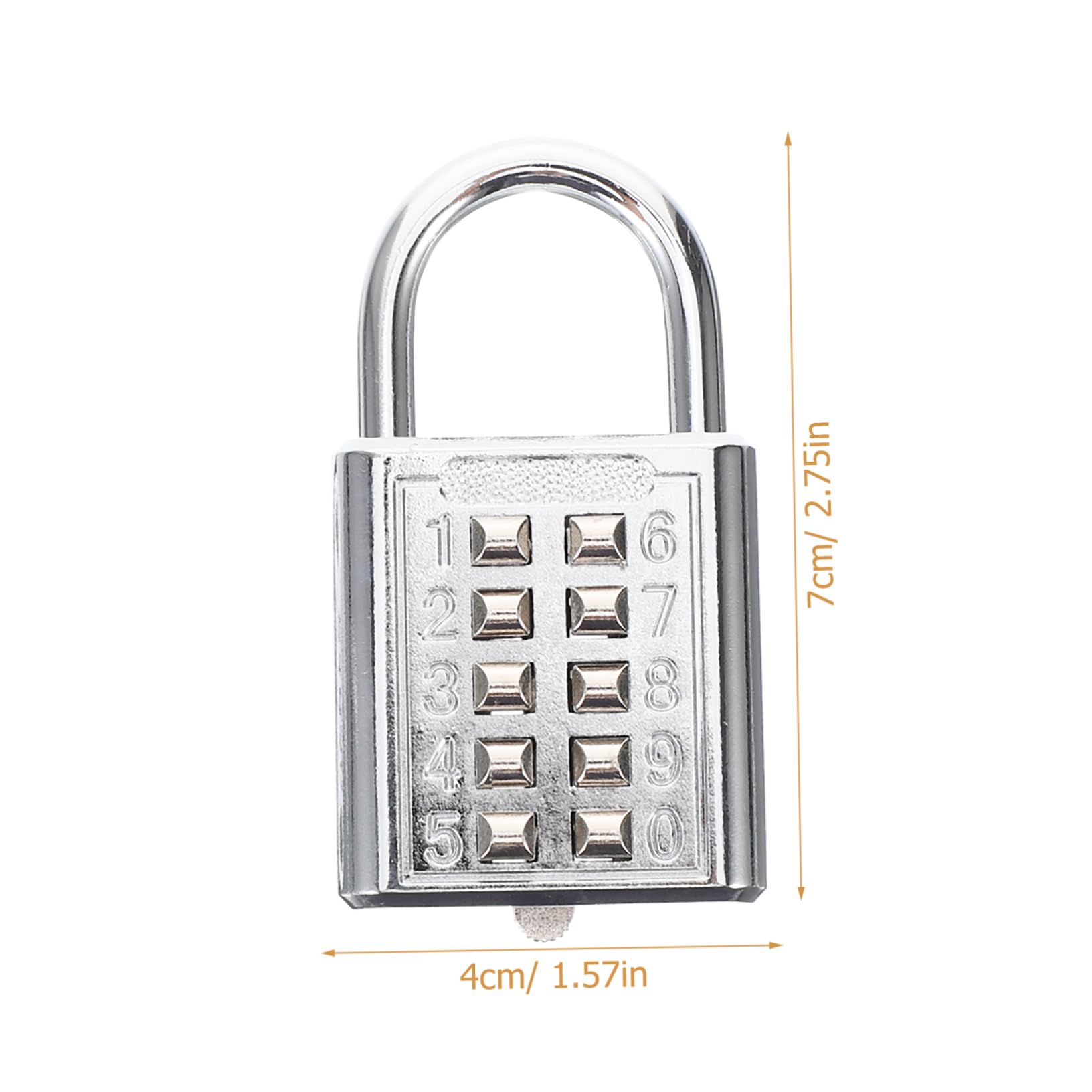 IWOWHERO Combination Lock Keypad Metal Padlock for Gym Lockers Outdoor Gates Storage Cabinets Weatherproof Code Lock for and Easy Combination Reset