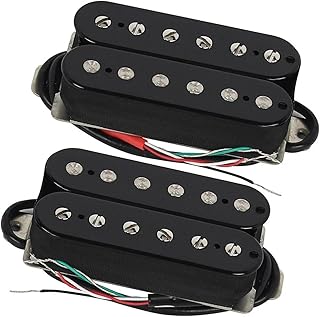 2pcs Black Humbucker Pickups Neck & Bridge Double Coil Pickups Set Ceramic For Electric Guitar guitar pickup set