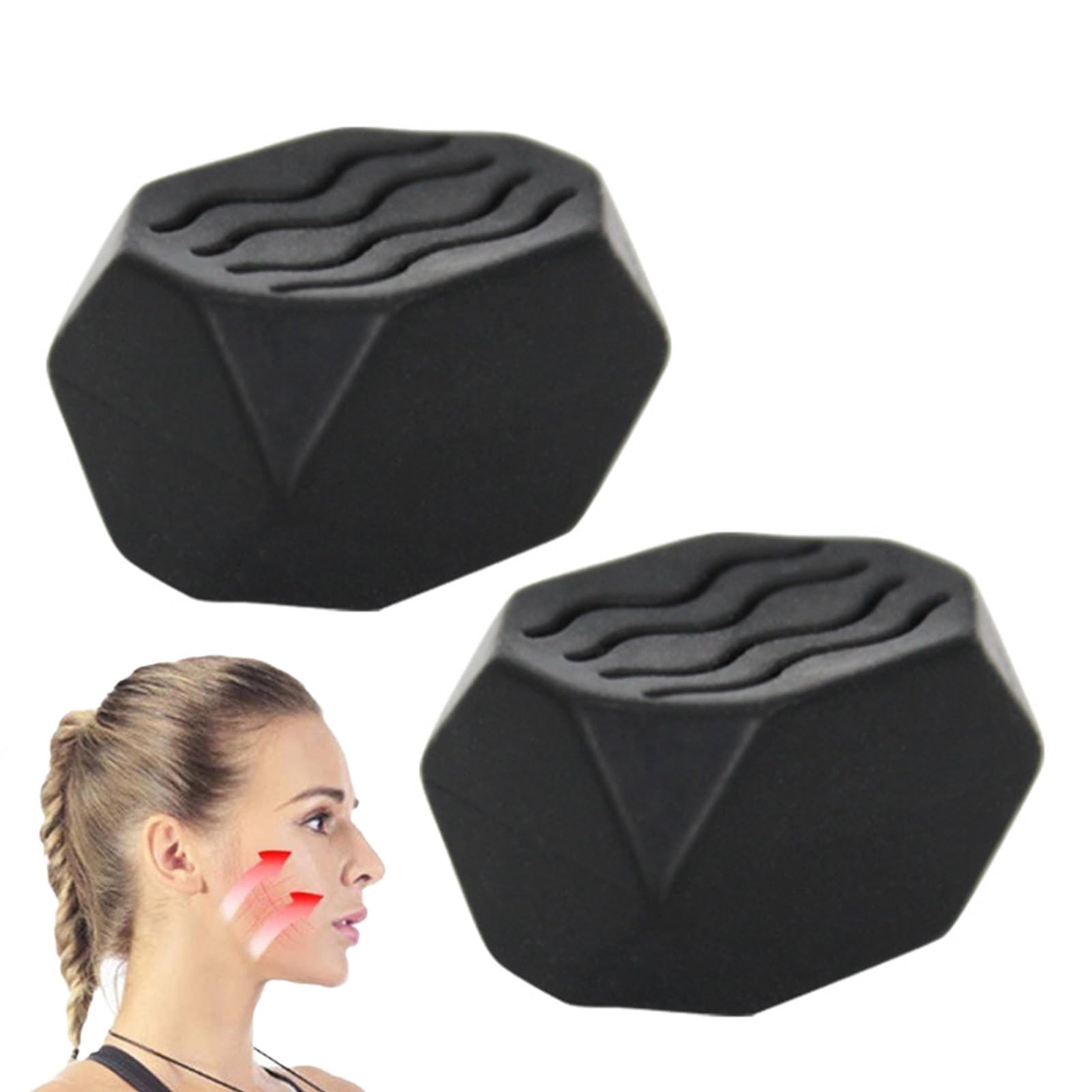 YUNFANG Jawline Trainer,Silicone Mouth Exerciser for Jawline - Jaw Workout, Facial Exerciser Double Chin Reducer for Facial Slimming