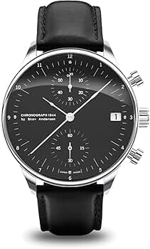 時計 About Vintage 1844 Chronograph, Black About Vintage 1844 Chronograph Mens Watch, Stainless Steel