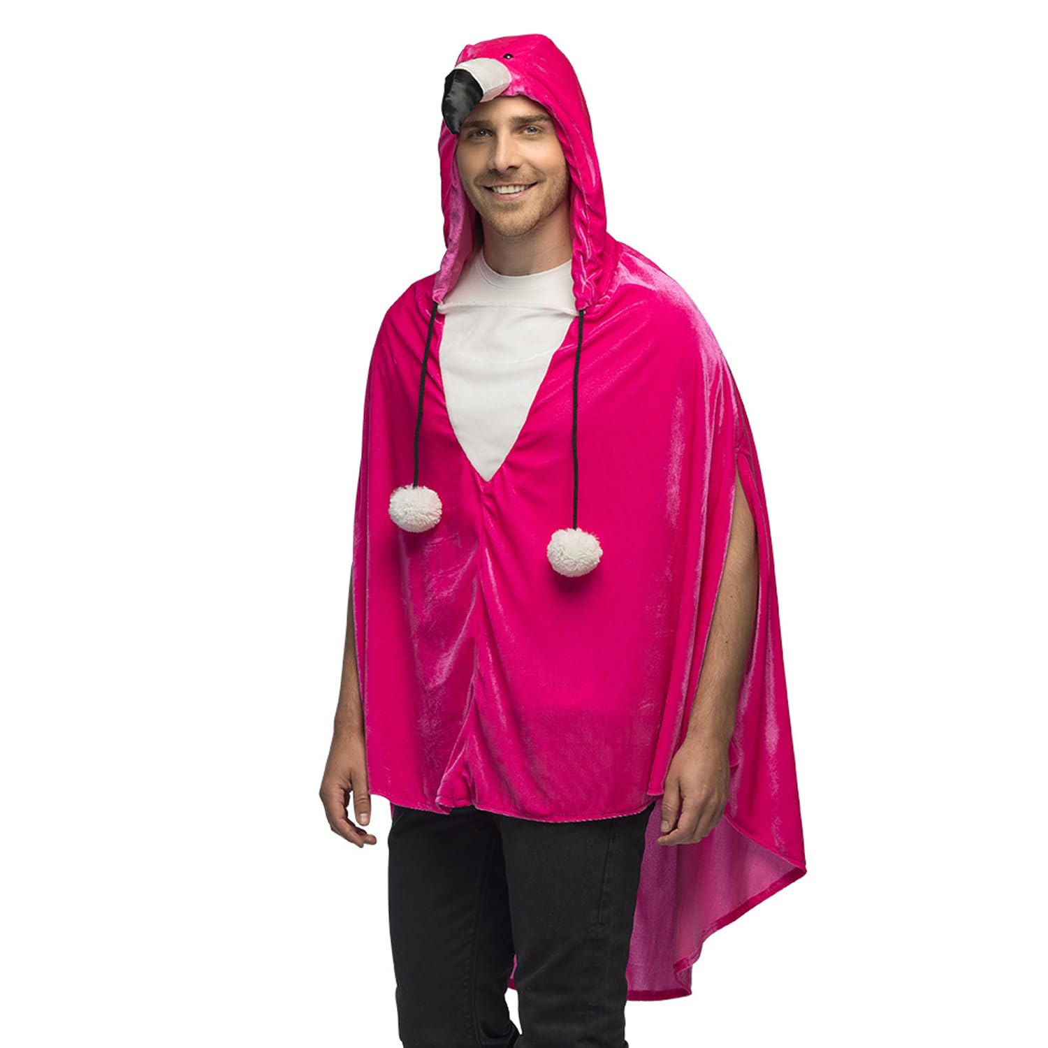 Boland 88463 Party Deluxe Flamingo Poncho, Multicolor, One Size