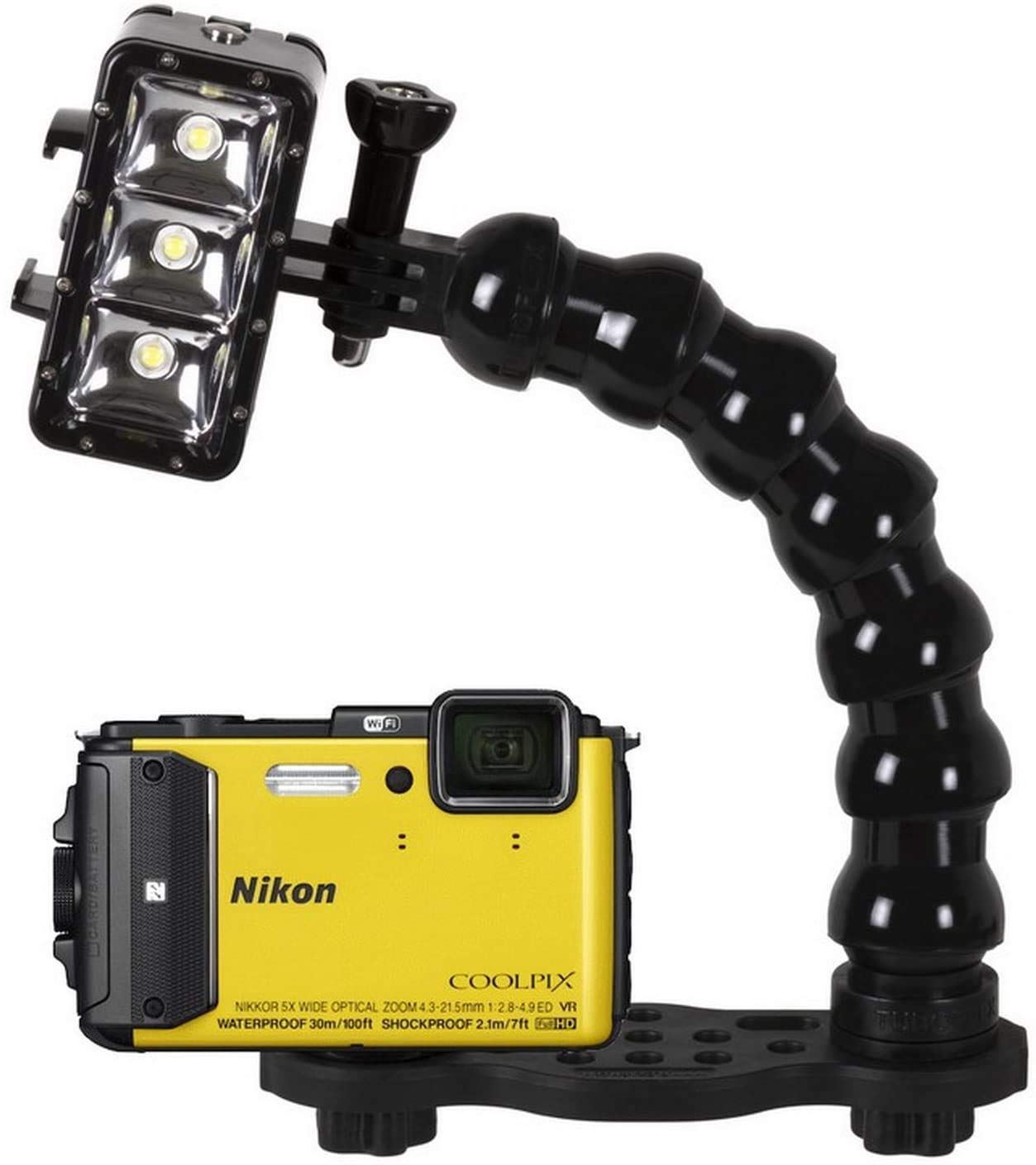 Braccio Galleggiante In Fibra Di Carbonio Per Fotografia - Doppia Sfera Per Macro E Grandangolare | Rosso - Foto 3