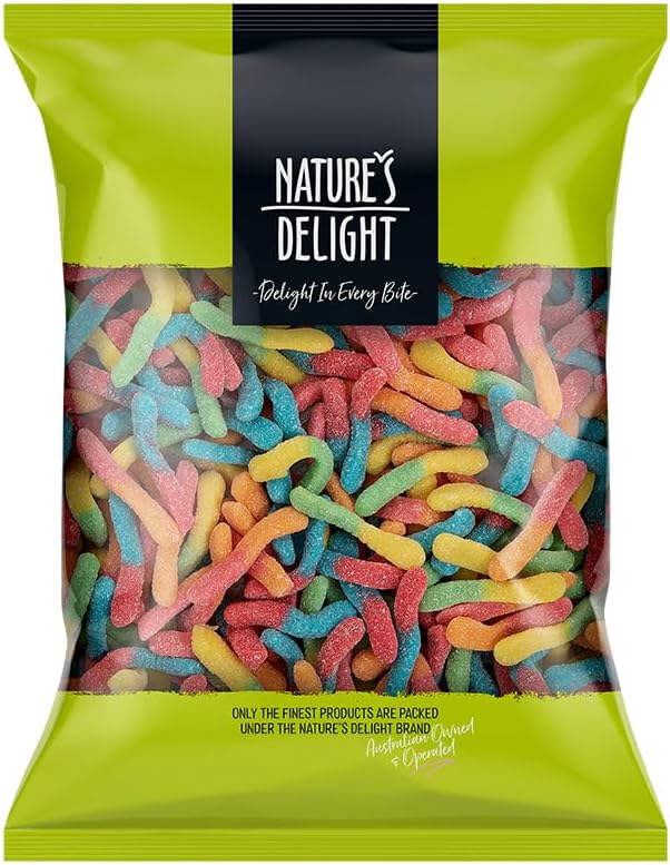 Natures Delight Sour Worms 600 g