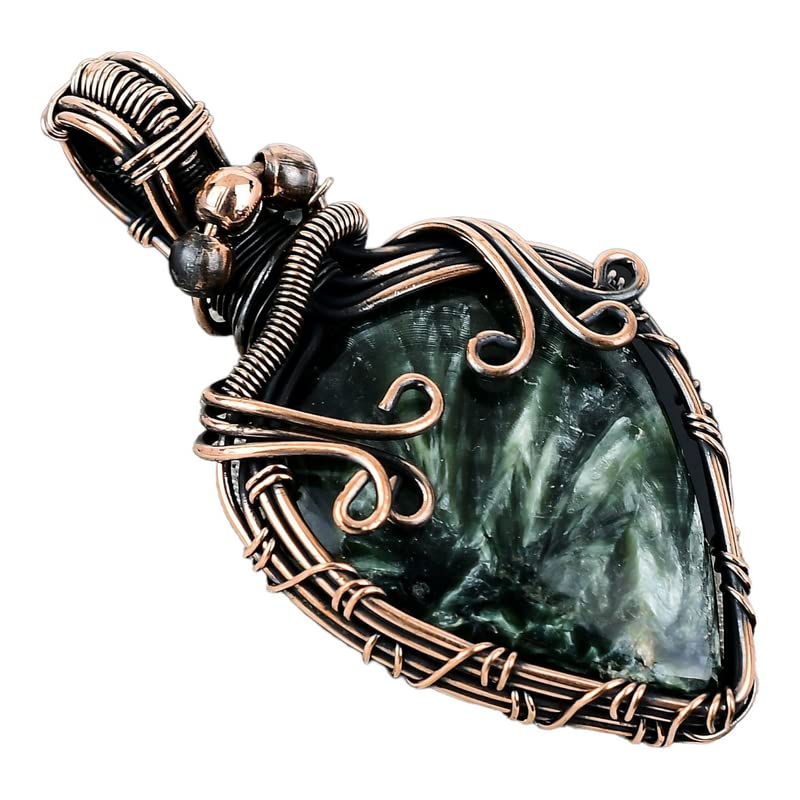 Seraphinite Gemstone Pendant in...
