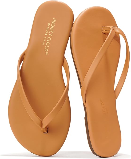 Project Cloud Kids Sandals For Girls Footwear with Memory Foam Insole Kids Flip Flops - Lightweight & Slip Resistant Girls Sandals Summer Beach Essentials (Little Foundations)