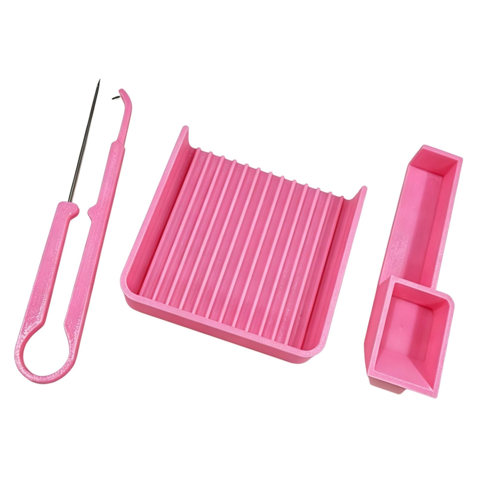 Msioytog Of 3 Craft Beads Set Featuring Calibrator and Storage Tray for Accurate Beads Handling in Decoration Projects Nonslip Base