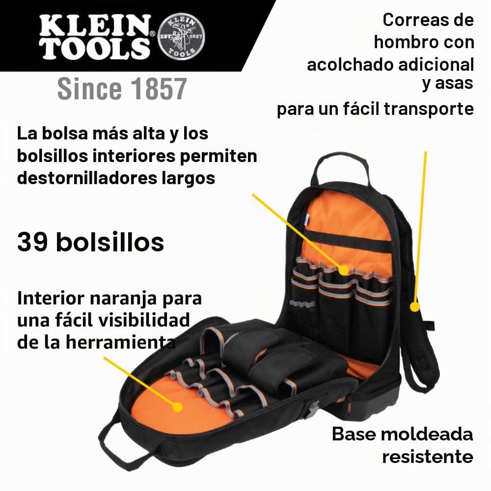 Backpack Tool Kit, Tradesman Pro Backpack, Zipper Tool Bags, and Magnetizer, 4-Piece Klein Tools 80038