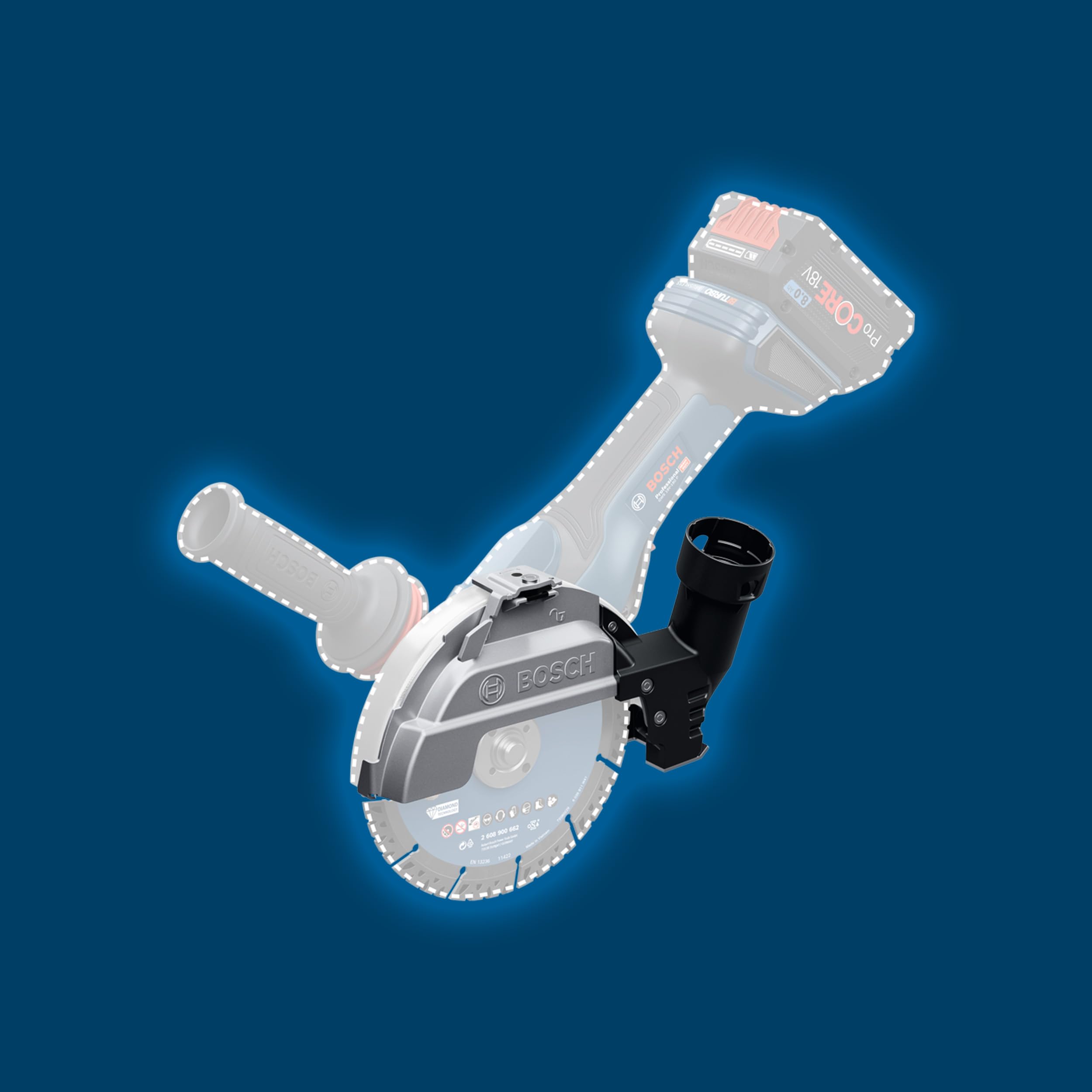 Bosch Professional Dispositif d’aspiration GDE 180-CG