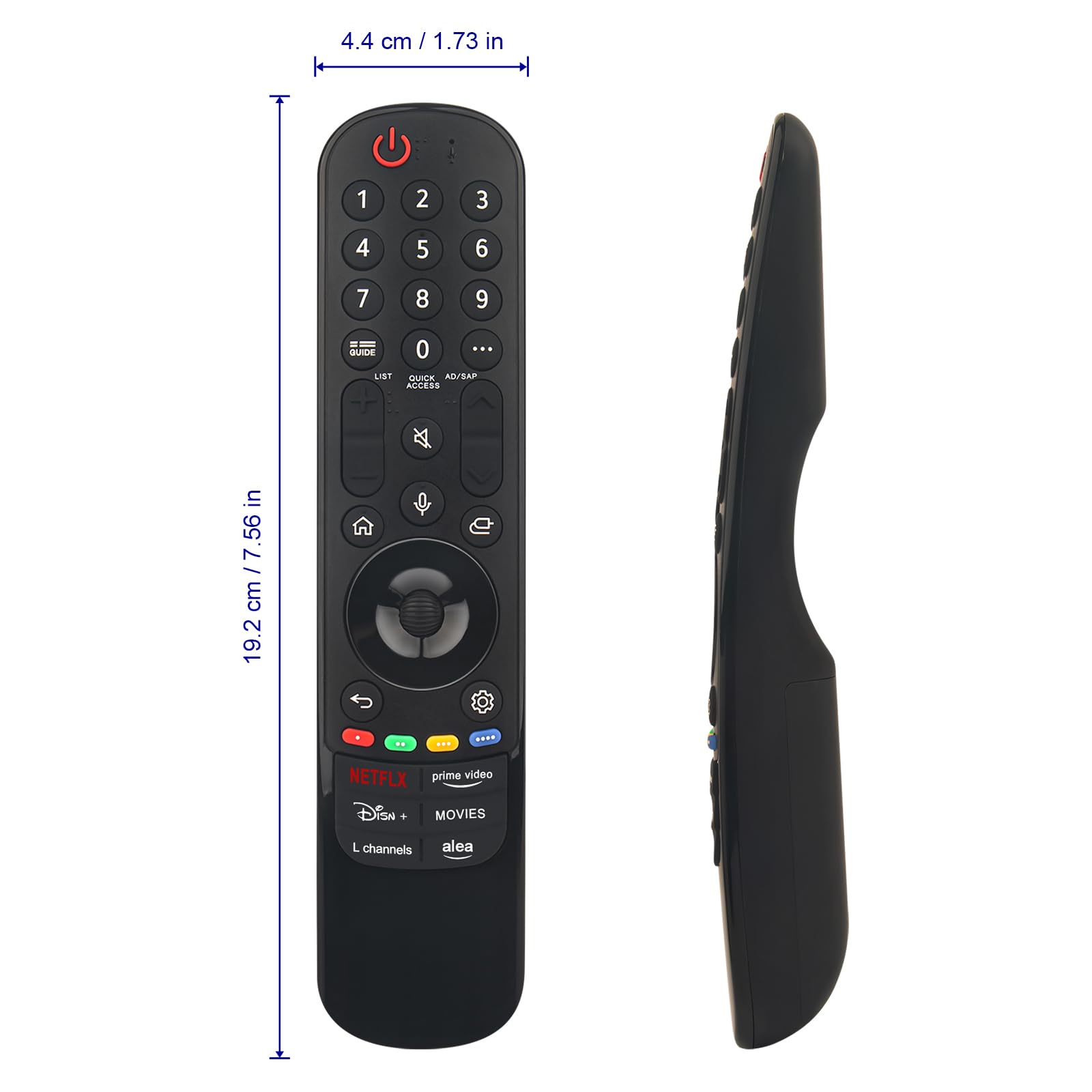 MR24GA AKB76045005 Magic Remote di ricambio con riconoscimento vocale compatibile con tutti i televisori LG 2024 OLED65C4PUA 75UT8000AUA 86UT8000AUA 65QNED90TUA 75QNED90TUA 86QNED90TUA OLED83G4WUA