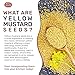 Spicy World Yellow Mustard Seeds Bulk, 5-Pounds