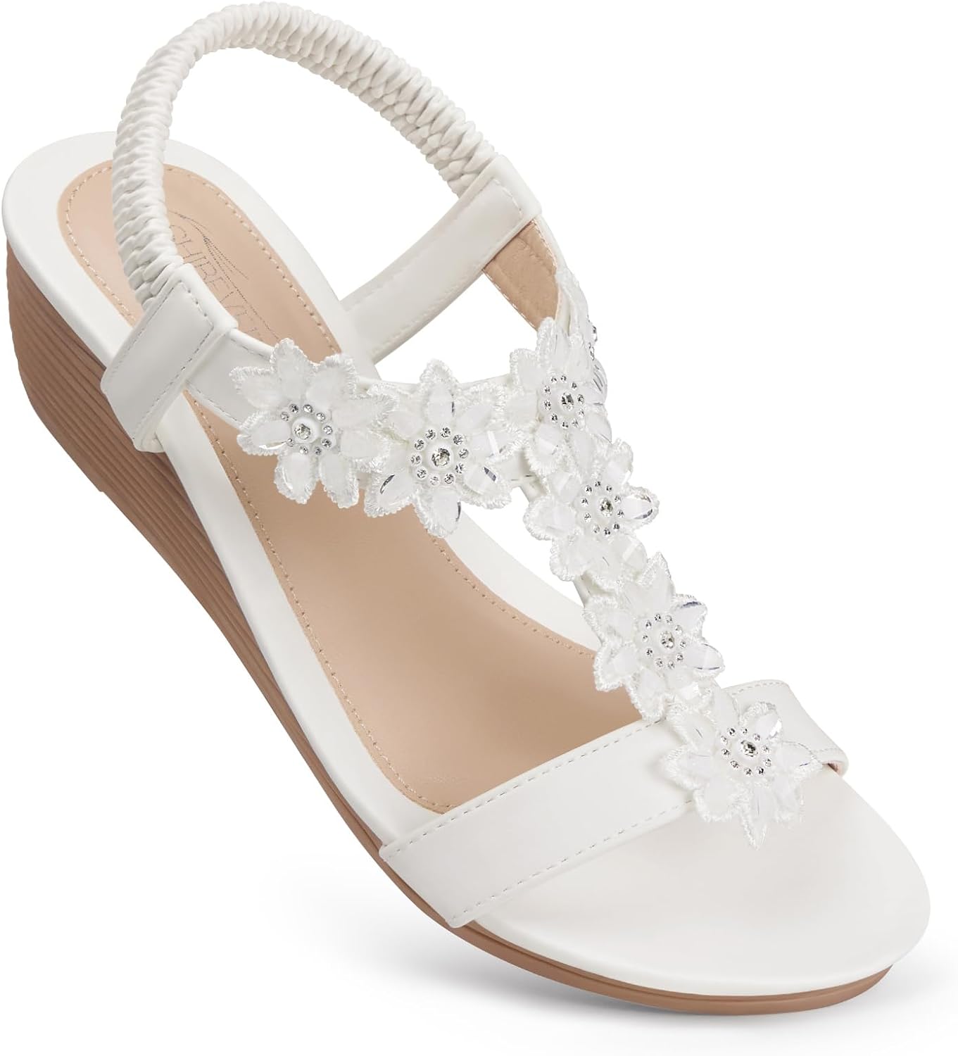 SHIBEVER Wedge Sandals for Women Dressy: Summer Platform Comfortable Low Wedges Womens Sandal