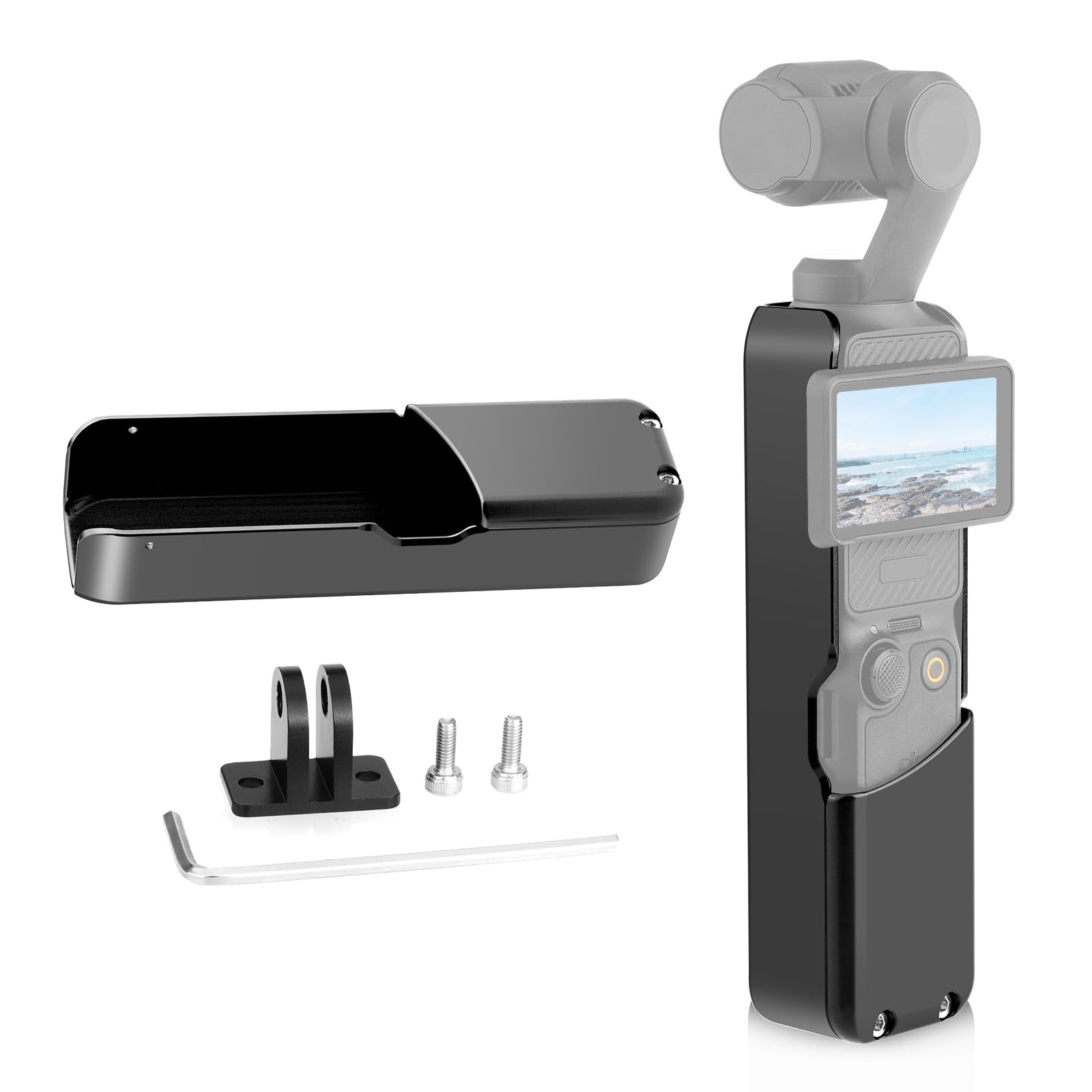 Adattatore di estensione per DJI OSMO Pocket 3 Treppiede Adattatore Staffa Telaio Gabbia Protezione Metallo