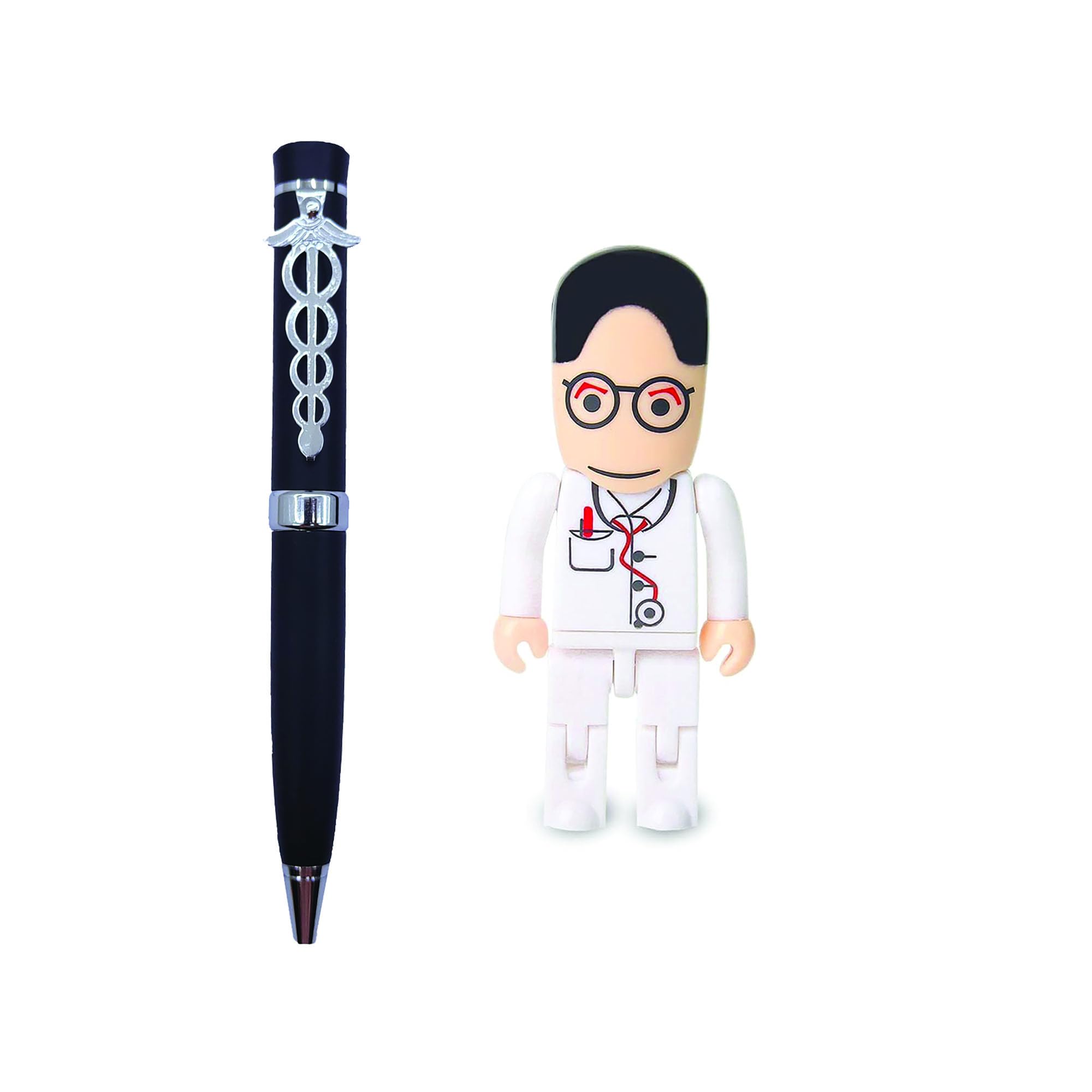 Ab Sab Metal Doctor Symbol Ball Pen with Doctor USB Pendrive-32 GB (B0CRJKRFTH) Amazon Price History, Amazon Price Tracker