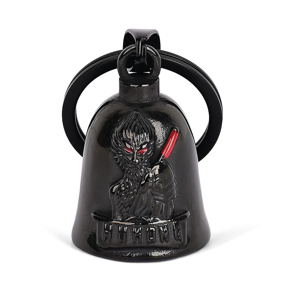 MidSmile Wukong Guardian Bell for Motorbikes: Motorbike Gifts Gremlin Bell Motorcycle, Keychain Key Rings Motorbike Accessories Lucky Gifts for Men and Women