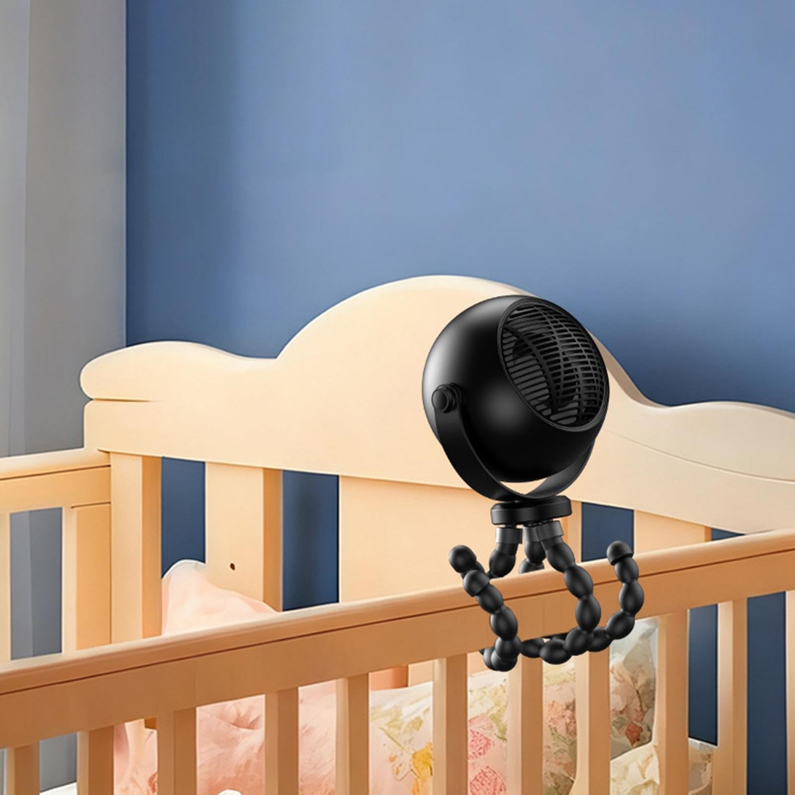 Générique Ventilatore Passeggino | Silenzioso rinfrescante con notturne | Raffreddamento portatile a batterie,Per seggiolino auto bambino tapis roulant casa viaggio campeggio picnic