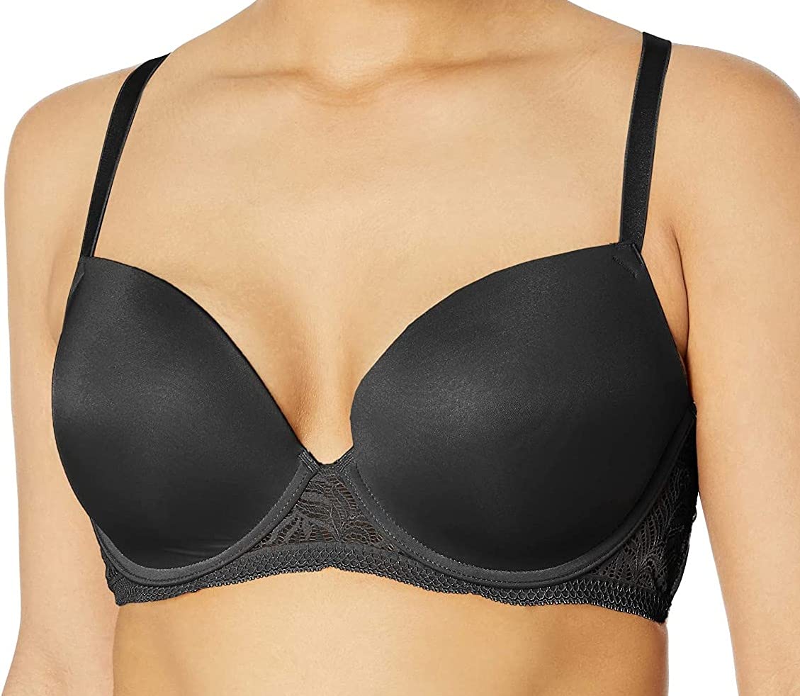 Paramour Women's Plus-Size Carolina Seamless Plunge Contour T-Back Bra