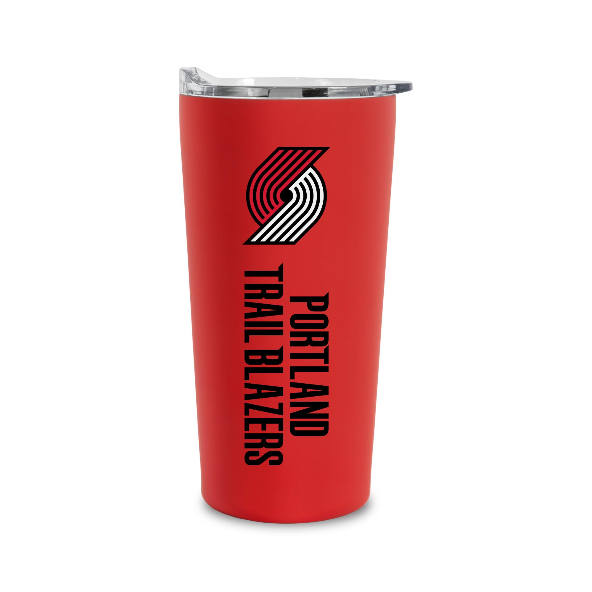 Rico Industries NBA Basketball Portland Trail Blazers 18oz Soft Touch, Easy Grip Tumbler