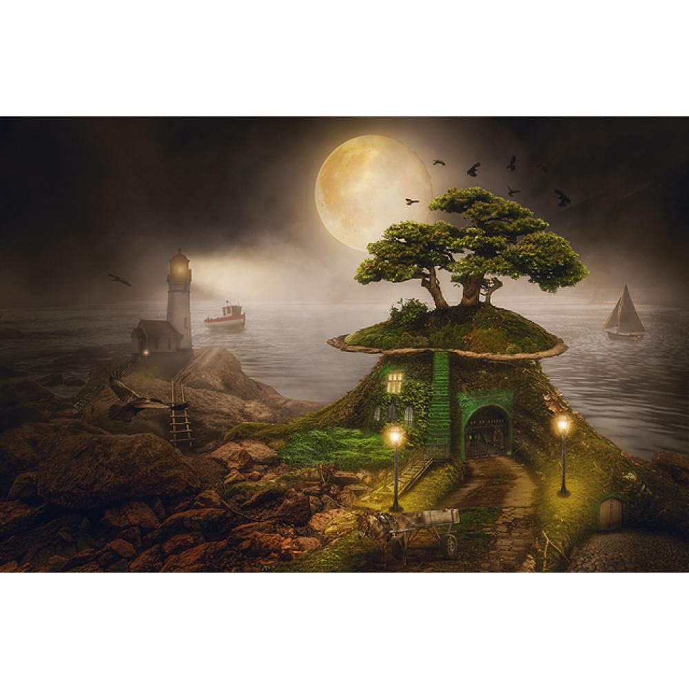 Puzzle lune de 5000 pièces pour adulte grand format en bois