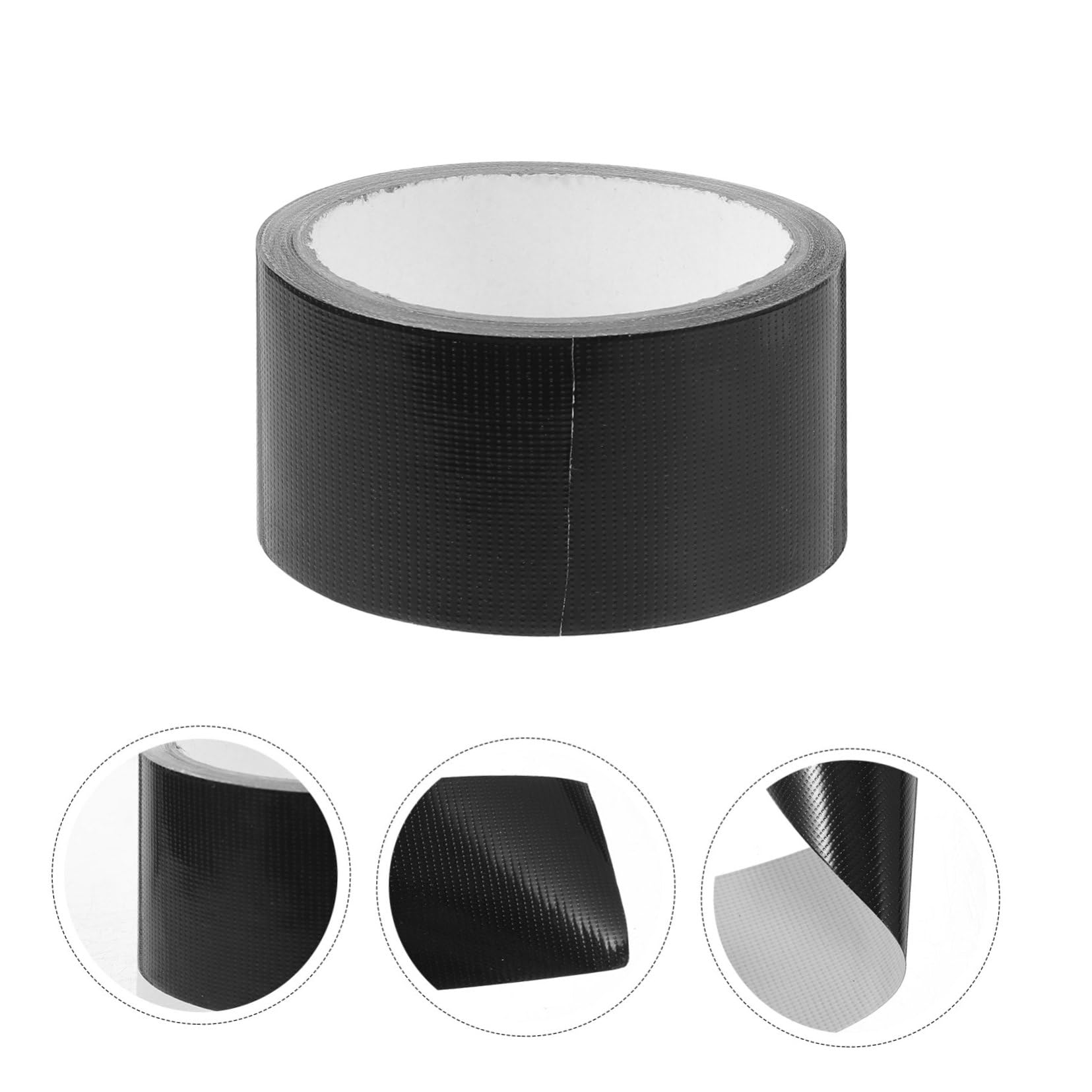 Zerodeko Cinta Fuerte Cinta Adhesiva Conducto Cinta De Reparación De Telas Cinta Autoadhesiva Cinta De Butilo Banda Alfombra Artesanía Reparar Polietileno Negro 2 Rollos*4