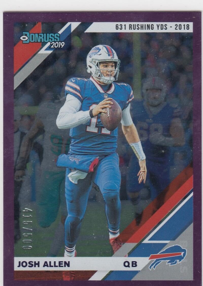Football Trading Card NFL 2019 Donruss Season Stat Line #33 Josh Allen NM Near Mint 415/500 Bills