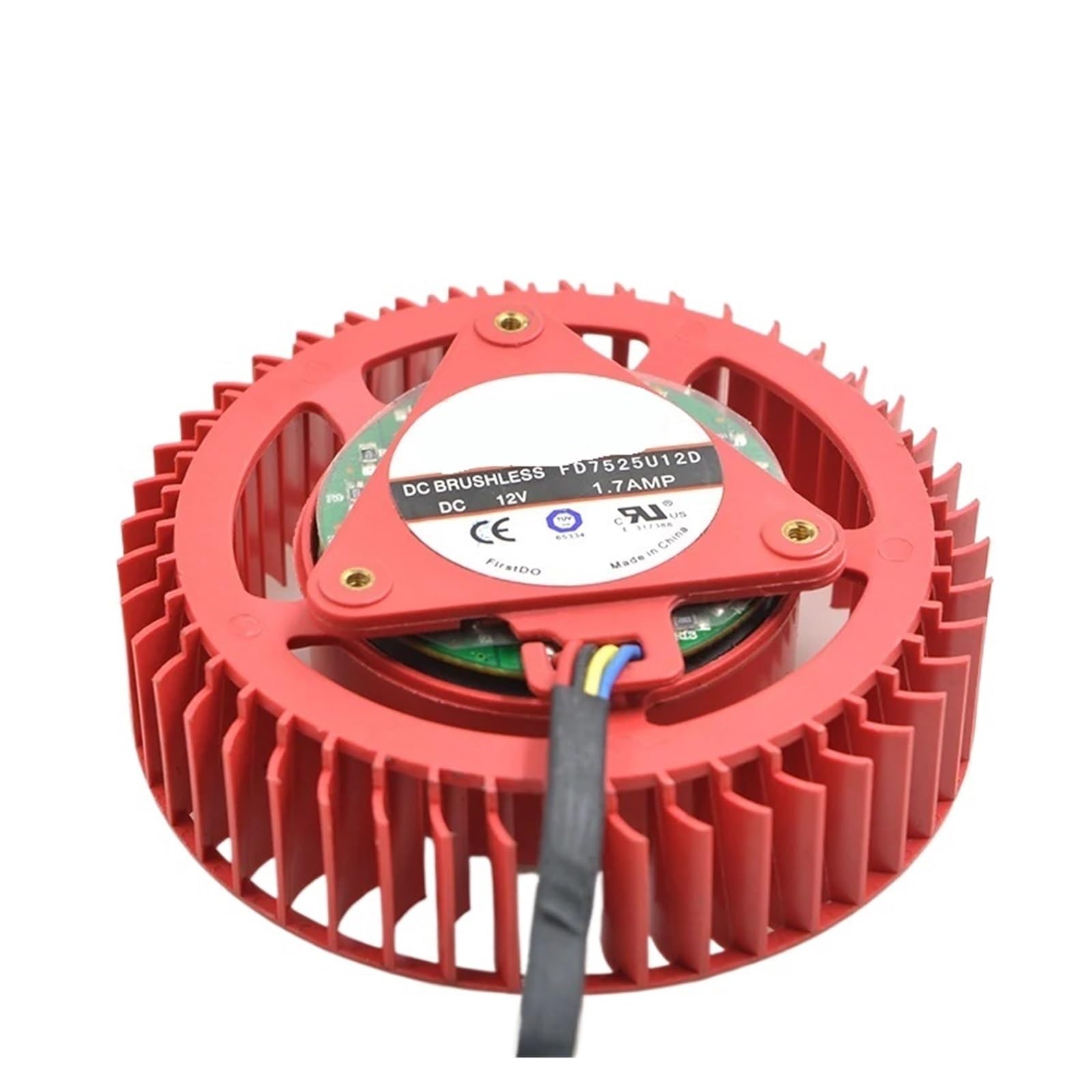 UITGVDQAT FD7525U12D DC 12V 1.70A 75mm 37mm 4-Wire Server Cooling Fan