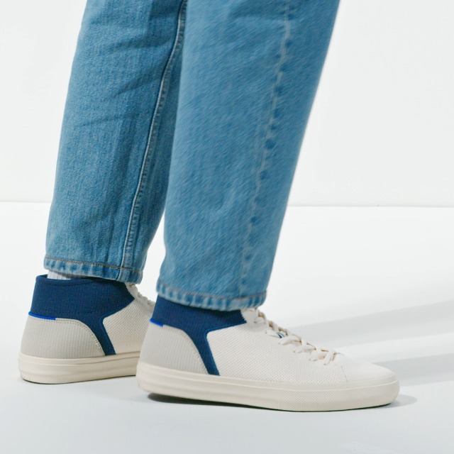Rothy’s Men\'s Lace up Blue Mesh Sneakers Amazon.com | Rothy main image 3