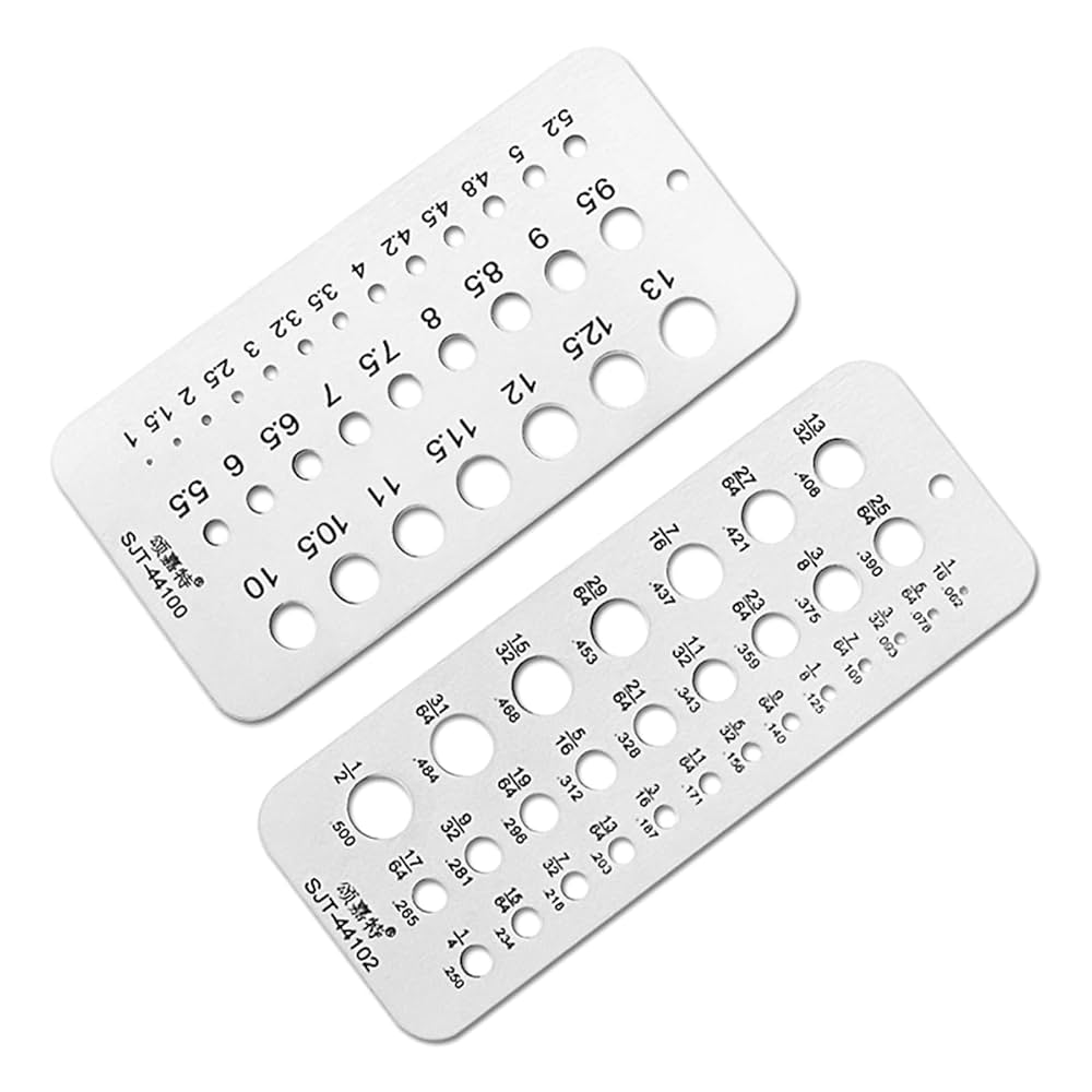 大きさ確認用 Amazon | SQXBK ドリルゲージ ステンレススチール ドリルビット